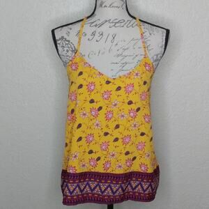 Hollister Floral Multicolored Tank Top Size S